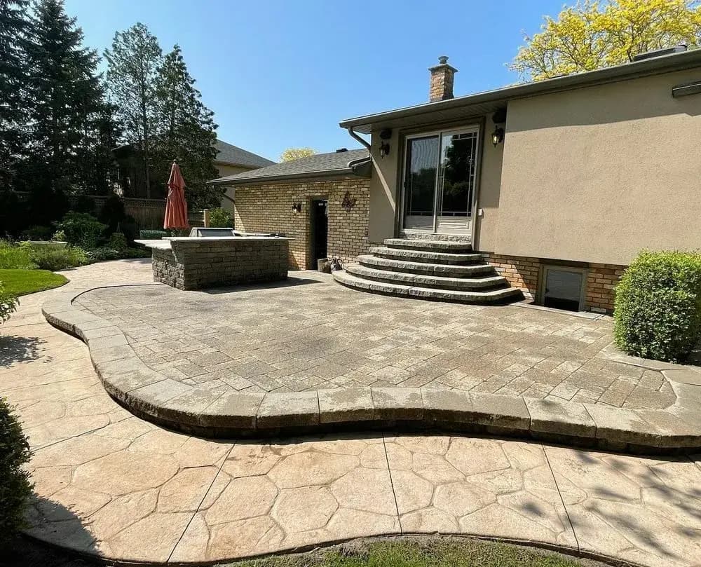 After — Patio pressure washing before and after in Grimsby